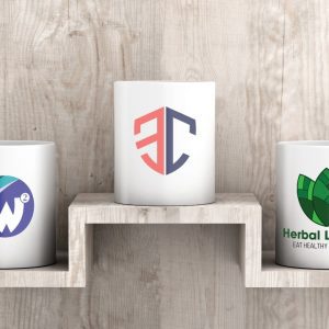 Three White Coffee Cup Mockups Variety Realistic Coffee Cup Mockups Variety Realistic Coffee Cup Mockups